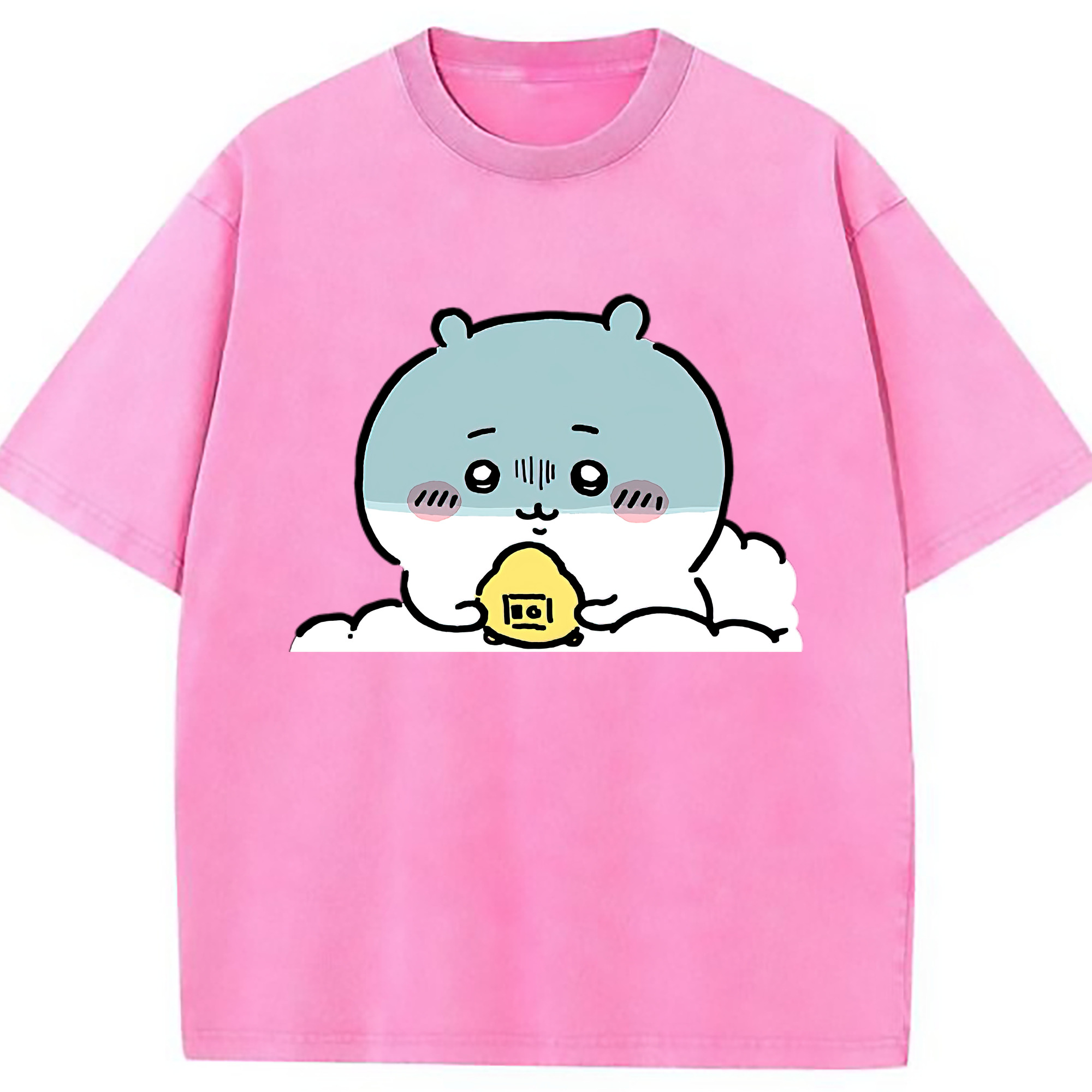 （画像用） ちいかわ ちいかわ Chii-kawa chiikawa 綿100% ヴィンテージ風 半袖Tシャツ（フロントプリント）